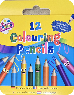 Child friendly mini colouring pencils. Easy grip for little hands